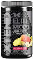 XTEND Elite BCAA Powder Island Punch Fusion | Sugar Free Post Workout Muscle Recovery Drink with Amino Acids | 7g BCAAs for Men & Women| 20 Servings