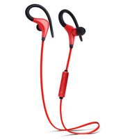 Wireless Sport Headphones, Bluetooth 4.1 Sweatproof Running HD Stereo Earbuds, Built in Microphone Headset with Noise Cancellation for iPhone Samsung and Other Smartphones (Red)
