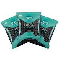 HyperGo: Full Body Fitness Wipes - Body Cleansing Wipes - Clean Off Odor and Sweat- Refresh and Moisturize Skin - All Natural Ingredients - Mint Scent, Pack of 3