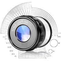 Handheld Illumination Magnifying Glass 10X HD Lens for with Scale Measurement Identification Wenwan Jewelry Cylinder Magnifyingjewelry Identification, Watches, DIY Crafts Carving and Repair, Black 42