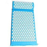 Acupressure Mat & Pillow Set Acupuncture Massage Mat for Back,Neck Pain Relief Stress Reduction Massage Therapy Yoga Pad for Back Foot Treatment with,C