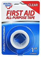 HealthSmart First Aid Clear Tape 1 Inch by 5 Yards