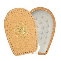 Genuine Leather Heel Support Pad Cup with Foam Cushion, Orthotic Shoe Insoles Inserts, Kaps Airflex, All Sizes (Women / 7-9 US / 38-40 EUR)