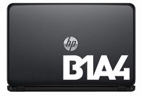B1A4 Text Logo Vinyl Decal Sticker for Computer MacBook Laptop Ipad Electronics Home Window Custom Walls Cars Trucks Motorcycle Automobile and More (White)