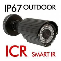 Outdoor License Plate Capture Camera///650 Tv : Line Ultra High Resolution 9~22mm Auto-iris Vari-focal Lens External Adjustable Lens 3ddnr + HLM + DIS + WDR + Lsc/ Ip67 : Weather-proof Auto Ir-cut Filter Removal