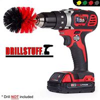 Outdoor - Cleaning Supplies - Mini - Drill Brush - Algae - Bird Bath - Garden Statues - Power Scrub - Gnome - Garden Fountain - Headstones - Granite Cleaner - Deck Brush - Concrete - Spin Brush