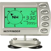 Wayfinder V7000 Digital Vehicle Compass W/ Thermometer, Barometer, and Altimeter