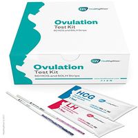 Pregnancy Test Kit, 50 Ovulation and 50 Pregnancy Test Strips, Monitor & Track Fertility, Predictor Kit, Clear & Accurate Results, LH & HCG Urine Strips, Fertile & Ovulation Tracker - Made in USA