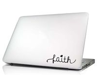 #2 Faith Laptop decal macbook skin sticker religious inspirational vinyl decal quote saying lettering stencil art
