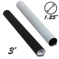 1.25" Neoprene Easy Cable Wrap with Hook and Loop - Black/White - 3FT
