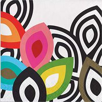 Club Pack of 240 Black and Pink Luncheon Foli Disposable Party Napkins 6.5”