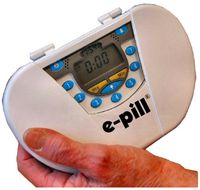 e-Pill Large Capacity Pill Organizer with Reminder - Up to 7 Times a Day - Vibrating/Beeping Alarms
