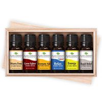 Plant Therapy Top 6 Synergies Set - Essential Oil Blends for Sleep, Stress, Muscle Relief, Energy, Health, 100% Pure, Undiluted, Natural Aromatherapy, Therapeutic Grade 10 mL