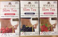 Hyleys Slim Tea Goji Berry, Acai Berry and Raspberry (Pack of 3)
