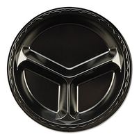 GNPLAM133L - Elite Laminated Foam 3-Compartment Plate