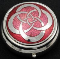 Sea Gems Pill Box in a Celtic Eternity Knot Design