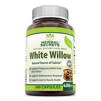Herbal Secrets White Willow Bark 400Mg 180Caps
