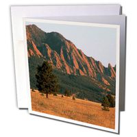 3dRose Black Ridge Canyons Wilderness Flatirons in Summer - Greeting Cards, 6 x 6 inches, set of 12 (gc_26254_2)