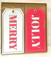 Merry Jolly Holiday Gift Tags- 8ct