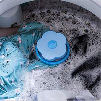 Gotian Floating Pet Hair Catcher Filtering Hair Removal Device Wool Cleaning Supplies - 4X Lint Filter Bag,4xWashing Ball, Suitable for Washing Machine