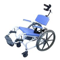Healthline 791154430224 Aluminum Tilt Shower Commode Chair44; 20 in. Seat with 24 in. Wheels