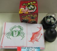 Bau Cua Ca Cop + Tai Xiu (Fish Prawn Crab + Sic Bo) (w/battery powered dice cup - Requires two AAA batteries - batteries not included)