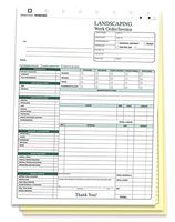 Landscaping Work Order Form/Invoice/Billing Sheets