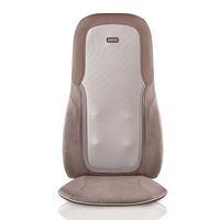 HoMedics, Quad Shiatsu Pro Massage Cushion with Heat, Zone Control (Targeted Spot, Full, Lower & Upper Back), 3 Massage Styles (Percussion, Kneading & Rolling), Remote & Integrated Strapping System