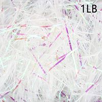 1LB Iridescent Paper Shred Filler Shreds Plastic Paper Shred Filler Gift Basket Filler for Gift Wrapping & Basket Filling DIY Crafts Supplies Accessories