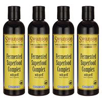 Swanson Fermented Superfood Complex with preb 8 fl Ounce (237 ml) Liquid (4 Pack)