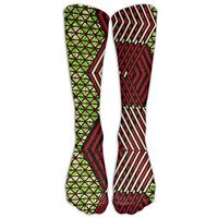African Green And Red Fabric Unisex Funny Printed High Compression Socks Soccer Stockings