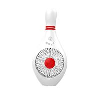 ForHe Bowling Shape Mini Handheld Fan, USB Rechargeable Quiet Cooling Fan for Home Office Outdoor Use