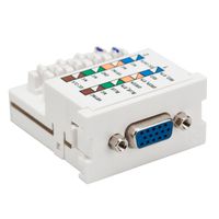 Leviton 41295-VMW VGA Monitor MOS Module, 110-Style Termination, White