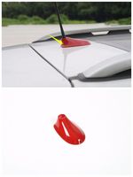 FMtoppeak Red Car ABS Chrome Antenna Decorative Cover Trim for Jeep Renegade 2014 UP