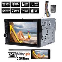 Double Din Car Stereo 6.2" HD Digital Touch Screen Steering Wheel Control Function Bluetooth FM/AM Radio DVD/CD Player USB Mirror Link to Mobikephone For Ford F-150 2004-2008