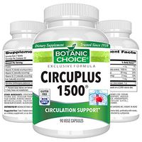 Botanic Choice CircuPlus 1500 - Adult Daily Supplement - Delivers Crucial Nutrients to Promote Healthy Circulation Support Cardiovascular Function and Blood Cell Formation 1500 mg 60 Pcs
