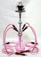 4 Hose Hookah Pipe PINK HOUSE 23 Nargila Shisha Smoking Party Set with Four Pro Lounge Hoses by Hookah4sale 4-Hose