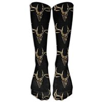 Deer Hunting - Deer Head Camoflauge Deer Casual Unisex Sock Knee Long High Socks Sport Athletic Crew Socks One Size