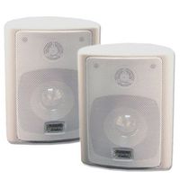 Acoustic Audio 151W Indoor Outdoor 2 Way Speakers 600 Watt White Pair
