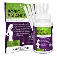 Boric Acid Suppositories - pH Balance for Women - Vaginal Suppository to Promote Vaginal Health - 30 Day Supply + 7 Free Applicators