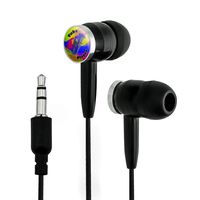 Tuba Player Band Instrument Brass Novelty in-Ear Earbud Headphones - Black