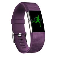 Dehao Accessories for Fitbit Charge 2 Band Replacement Bracelet Strap for Fitbit Charge 2 Band Wristband for Fitbit Charge 2 (Large, Purple)