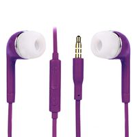 Jonerytime 3.5mm in-Ear Stereo Earbud Headphone Earphone Headset with MIC for Samsung (Purple)
