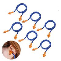 LIGONG 20 Pairs Soft Silicone Corded Ear Plugs Reusable for Hearing Protection Earplugs