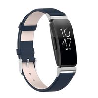 UMei Compatible with Fitbit Inspire/Inspire HR Watch Band Soft Leather Sport Replacement Strap for Men and Women