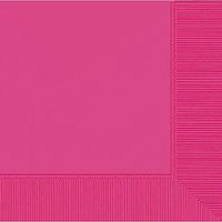 Amscan 2-Ply Bright Pink Luncheon Napkins, 50 Ct. | Party Tableware