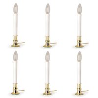 Brass Plated Candle Lamp with On/Off Sensor - Pack of 6