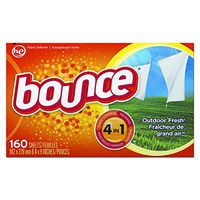 Bounce 80168CT Fabric Softener Dryer Sheets, Box of 160 Sheets (Case of 6 Boxes)