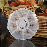 Daily Pill Organizer Weekly Pocket Pill Box Case Dispenser