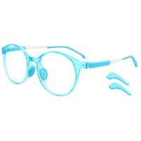 Livho Kids Blue Light Blocking Glasses, Computer Gaming TV Glasses for Boys Girls Age 3-15 Anti Glare & Eyestrain & Blu-ray Filter (Blue)